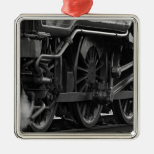 Locomotive mechanic school metal tree decoration