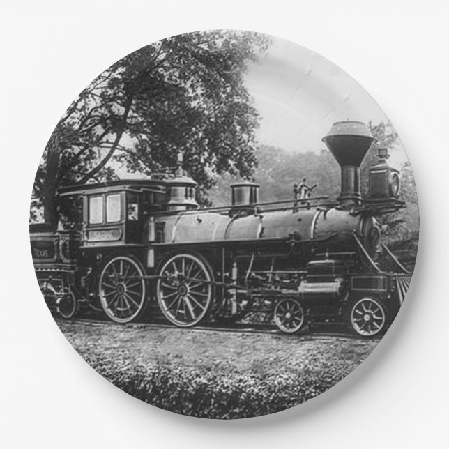 Locomotive Paper Plate (Front)