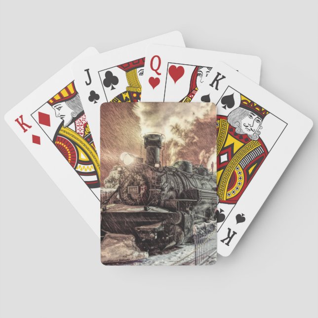 Locomotive Poker Playing Cards (Back)