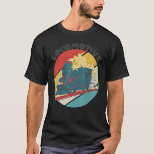 Locomotive Railroad Conductor Railway Train Steam  T-Shirt