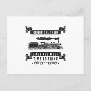 Locomotive Railroad Trains Train Driver Gift Idea Postcard