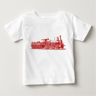 Locomotive - Ruby Red Baby T-Shirt