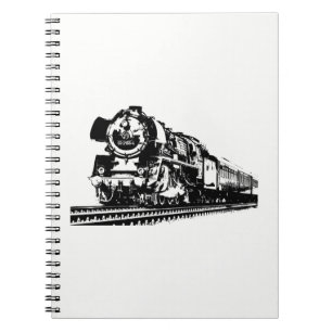 Locomotive Silhouette Notebook