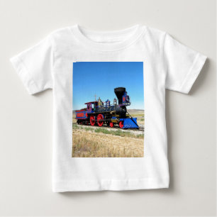 Locomotive Steam Engine Train Photo Baby T-Shirt
