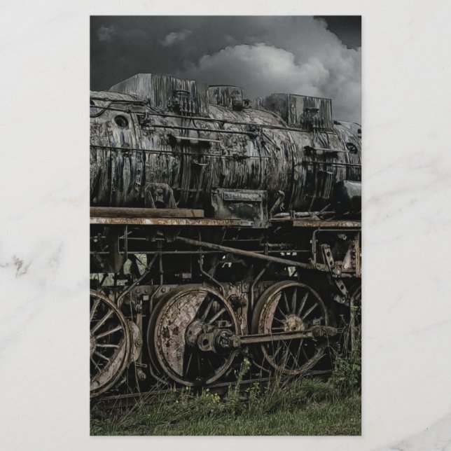 locomotive steam engine train rail railway (Front)