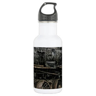 locomotive steam engine train rail railway 532 ml water bottle