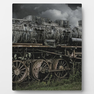 locomotive steam engine train rail railway plaque