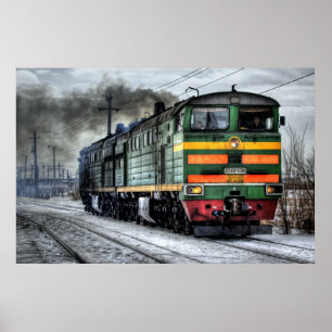 locomotive steam train photography poster close up