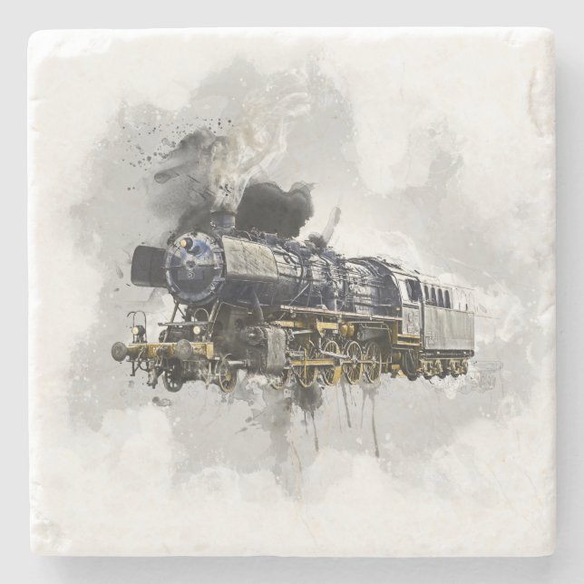 Locomotive Stone Coaster (Front)