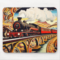 Locomotive Train Concept Abstract Colourful Scener