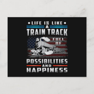 Locomotive Train Driver Railroad Trains Funny Gift Postcard