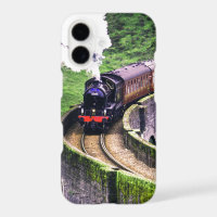 Locomotive Train on Bridge