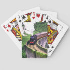 Locomotive Train on Bridge