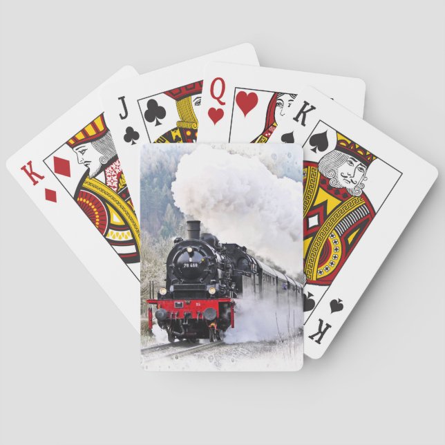 Locomotive Train Playing Cards (Back)