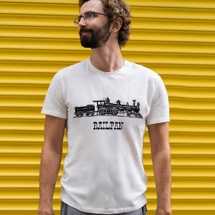 Locomotive with Coal Car Personalised T-Shirt