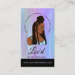 Loctitian Loc Stylist Beauty & Hair Salon Business Card