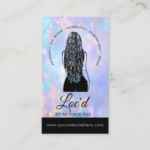 Loctitian & Loc Stylist Beauty Salon Opal Business Card