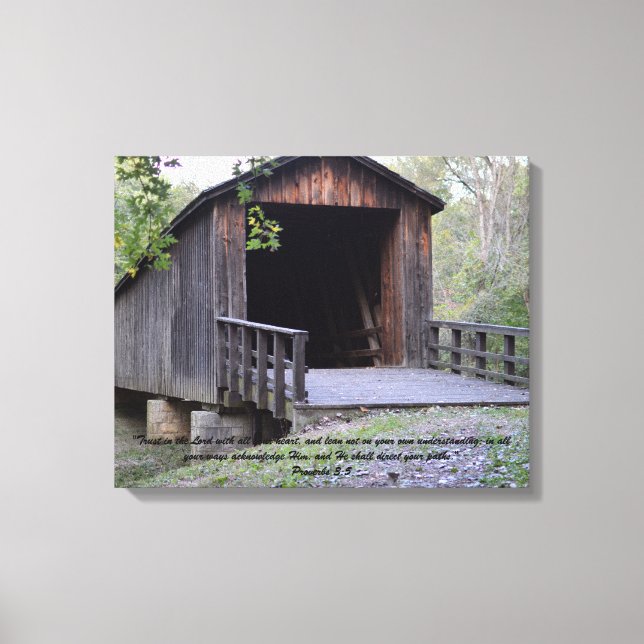 Locust Creek Covered  Bridge Canvas print (Front)