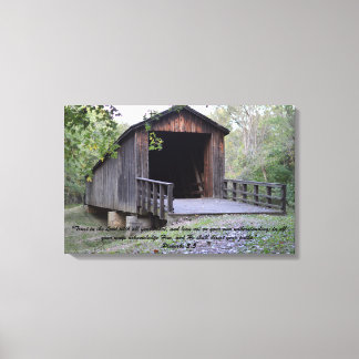 Locust Creek Covered  Bridge Canvas print