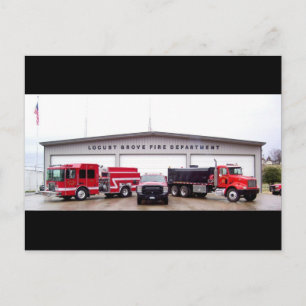 Locust Grove Fire Department - Oklahoma Postcard