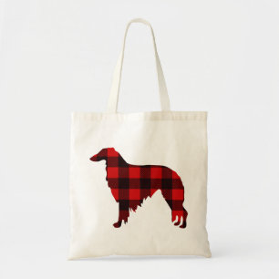 Lodge Borzoi Buffalo Plaid Tote Bag