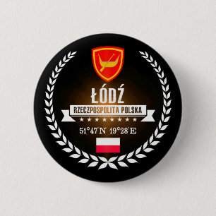 Łódź 6 Cm Round Badge