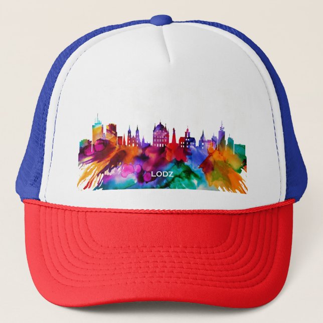 Lodz Skyline Trucker Hat (Front)