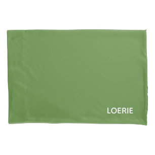 Loerie green color name pillowcase