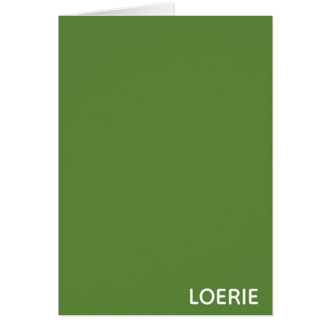 Loerie green colour name (Front)
