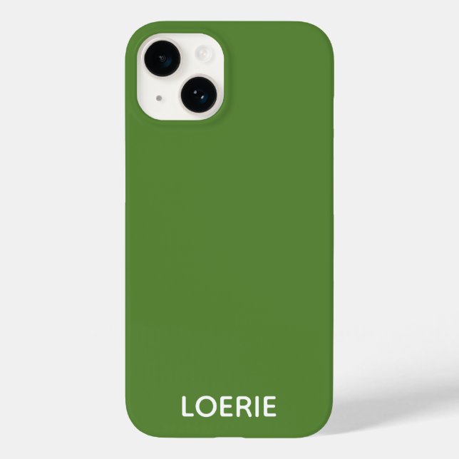 Loerie green colour name Case-Mate iPhone case (Back)