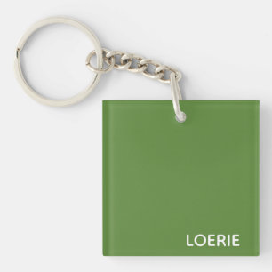 Loerie green colour name key ring