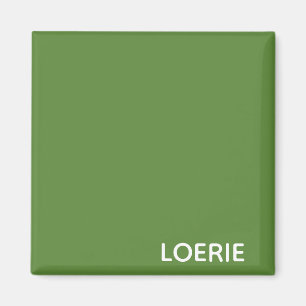 Loerie green colour name magnet