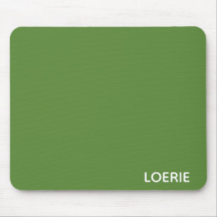 Loerie green colour name mouse mat