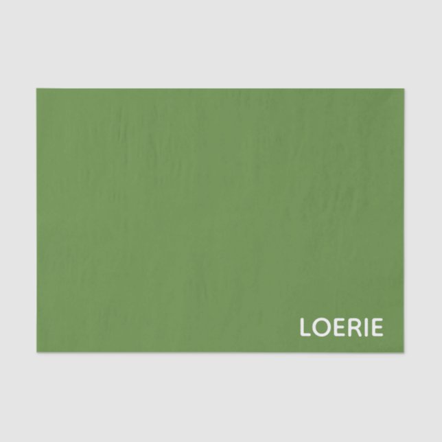 Loerie green colour name tissue paper (Front)