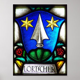 Loertscher Family Crest Poster