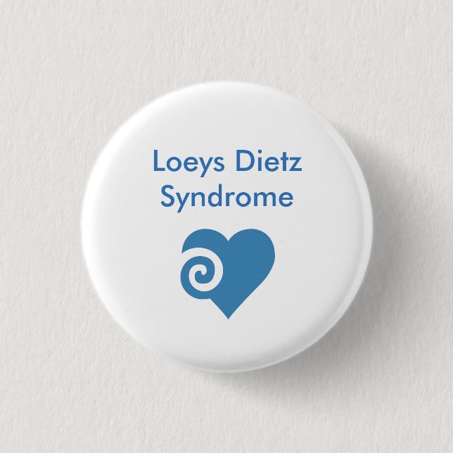Loeys Dietz Syndrome 3 Cm Round Badge (Front)