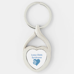 Loeys Dietz Syndrome Pinback Button Key Ring