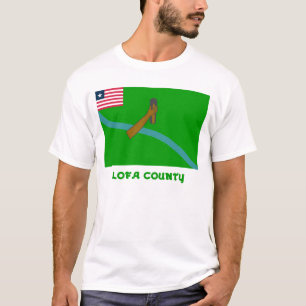 Lofa County Flag with Name T-Shirt