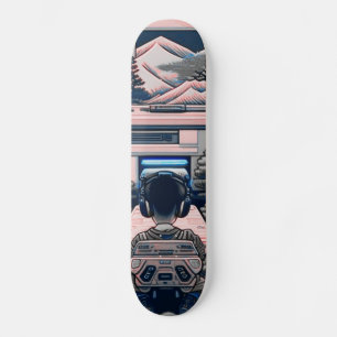 [lofi-art] Japanese Vintage Retro Neo Ukiyo-e Bons Skateboard