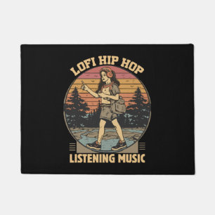 Lofi hip hop chillhop music doormat