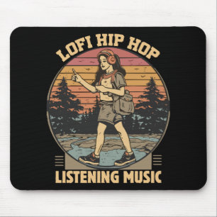 Lofi hip hop chillhop music mouse mat