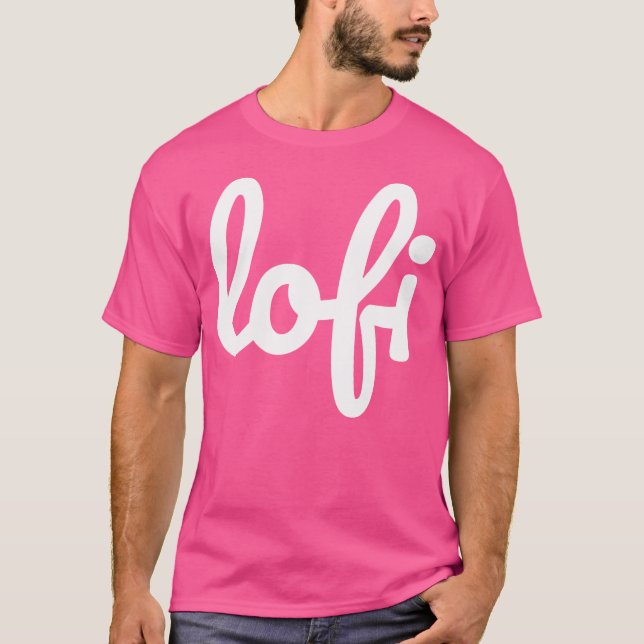 Lofi Hip Hop Lofi Cursive T-Shirt (Front)