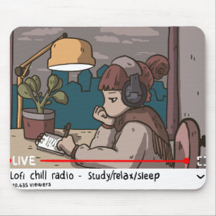 Lofi Hiphop Chill Radio Mouse Mat