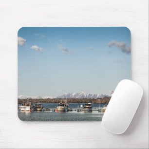 Lofoten Fishing Boats Mouse Mat
