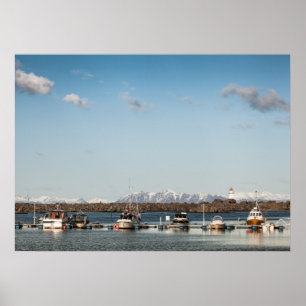 Lofoten Fishing Boats Poster