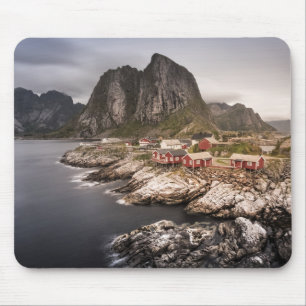 Lofoten Fishing Village Hamnoya Mouse Mat