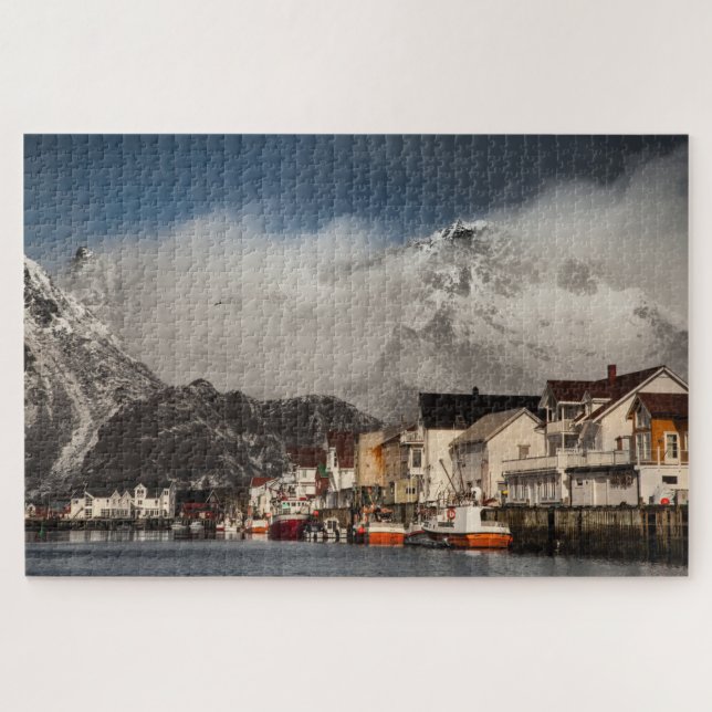 Lofoten Fishing Village Jigsaw Puzzle (Horizontal)
