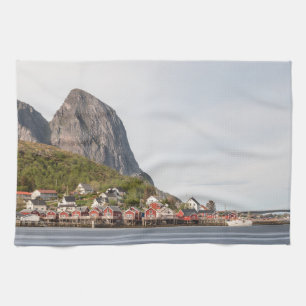 Lofoten Fishing Village - Norway Tea Towel