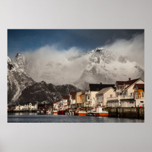 Lofoten Fishing Village Poster