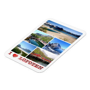 Lofoten - I Love - Norway - Magnet